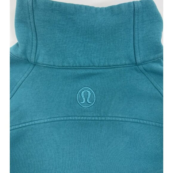 Lululemon Womens Scuba Sweatshirt Oversized Funnel Neck 1/2 Zip Cropped M/L - Picture 6 of 13
